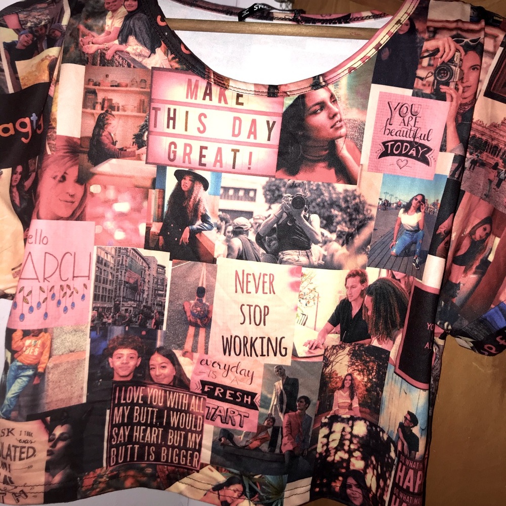 Photo Collage Crop Top